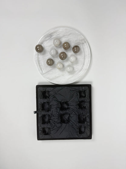 Tic Tac Toe 10" Inches White & Oceanic