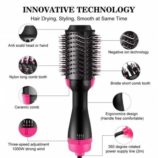 Professional Ionic Hair Dryer & Styler Brush